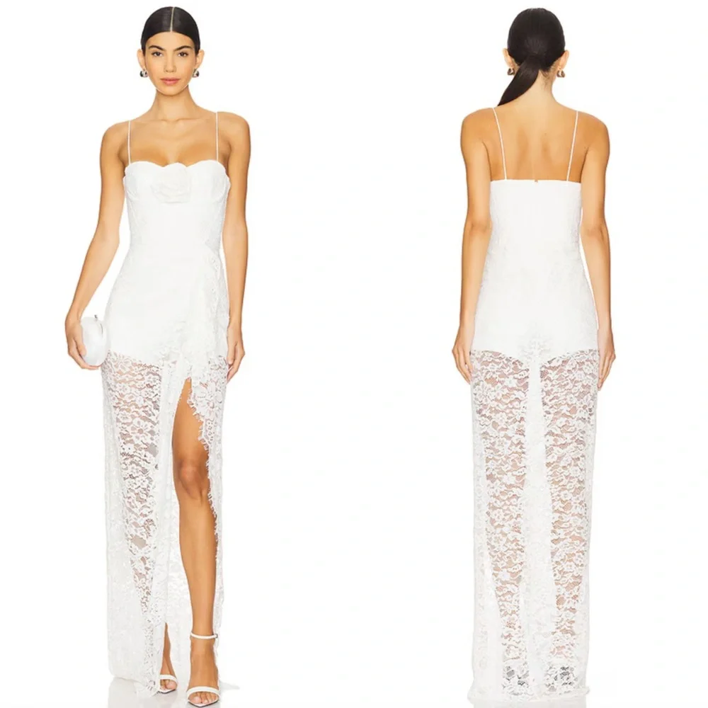 Lovers and Friends Daniela Gown White Small New with tags! Maxi Dress